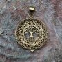 Kettenanhänger Metall gold Baum des Lebens Amulett Anhänger Modeschmuck