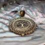 Kettenanhänger Metall gold Baum des Lebens Amulett Anhänger Modeschmuck