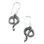 Ohrringe Metall Schlange klein Hängeohrringe Modeschmuck Boho Ethno