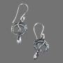 Ohrringe Metall Schlange klein Hängeohrringe Modeschmuck Boho Ethno