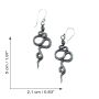 Ohrringe Metall Schlange geschwungen Hängeohrringe Modeschmuck Boho Ethno