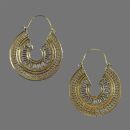 Ohrringe Metall gold Muster18 Ornamentik Hängeohrringe Modeschmuck Boho Ethno