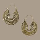 Ohrringe Metall gold Muster18 Ornamentik Hängeohrringe Modeschmuck Boho Ethno