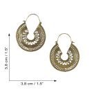 Ohrringe Metall gold Muster18 Ornamentik Hängeohrringe Modeschmuck Boho Ethno