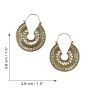 Ohrringe Metall gold Muster18 Ornamentik Hängeohrringe Modeschmuck Boho Ethno