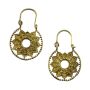Ohrringe Metall Muster20 Blume Ornamentik klein Hängeohrringe Modeschmuck Boho Ethno