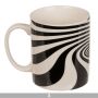 Cup of optical deception porcelain coffee cup illusion