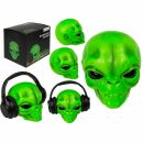 Soporte de auriculares alienígena auriculares verdes