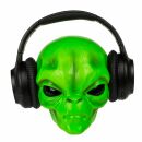 Kopfhörerhalter Alien Außerirdischer grün...