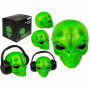 Soporte de auriculares alienígena auriculares verdes