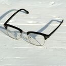 Freak Scene 60er Nerdbrille - M - schwarz klar