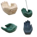 Räucherstäbchenhalter Hand Beton massiv