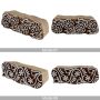 Stempel aus Holz Bordüre 7,5cm Borte Verzierung Holzstempel