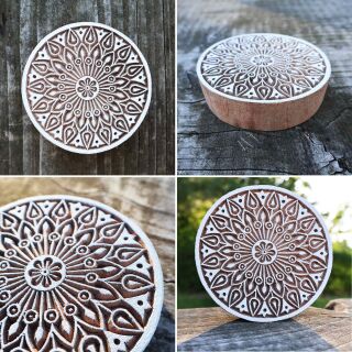10er Set Holz-Tonstempel Mit 10 Verschiedenen Mustern – Naturholz Ca. 5x1,5 Cm Für Keramik, Kekse & DIY-Projekte