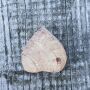 Stempel aus Holz Herz 6,5cm Ornament floral Holzstempel
