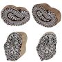 Stempel aus Holz Paisley 7cm Ornament floral Holzstempel