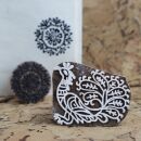 Stempel aus Holz Pfau 6,5cm Vogel Holzstempel