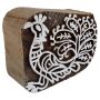 Stempel aus Holz Pfau 6,5cm Vogel Holzstempel