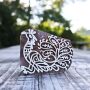 Stempel aus Holz Pfau 6,5cm Vogel Holzstempel