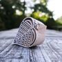 Wooden stamp leaf 2.95 inch leaflet stamp made of wood