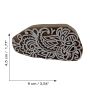 Wooden stamp flowers mix 3.54 inch decoration floral stamp made of wood
