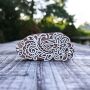 Wooden stamp flowers mix 3.54 inch decoration floral stamp made of wood
