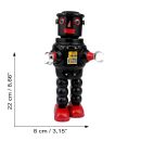 Robot Robot de hojalata Mechanical Roby Robot juguete de lata negro