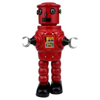 Robot tin toy robot mechanical Roby Robot red