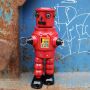 Robot tin toy robot mechanical Roby Robot red