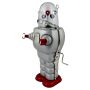 Robot Robot de hojalata Space Trooper Juguete de lata plata