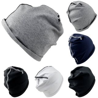 Beanie dünne Mütze Ziernaht Kopfbedeckung