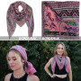 Baumwolltuch Paisley Blumen Muster01 bunt quadratisches Tuch