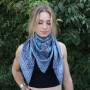 Baumwolltuch Paisley Blumen Muster01 bunt quadratisches Tuch