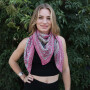 Baumwolltuch Paisley Blumen Muster01 bunt quadratisches Tuch