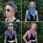 Baumwolltuch Paisley Blumen Muster01 bunt quadratisches Tuch