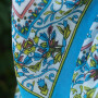 Sciarpa di cotone fiori viticci motivo04 colorato panno quadrato