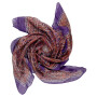 Sciarpa di cotone paisley grande piccolo allover motivo11 lurex argento panno quadrato