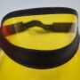 4x Schildmütze DEFEKT mit Fehler Retro Poker Visor gelb schwarz-gold rot gelb schwarz-schwarz