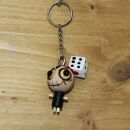 Keychain - The bloody cube - Wooden Doll