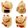 Mini gatto fortunato talismano solare 5cm Maneki-Neko gatto cinese Gatto fortunato