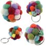 Keychain felt balls ball decoration pendant