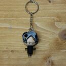 Keychain - The grey knight - Wooden Doll