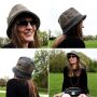 Bucket hat hemp fishing hat short brim hat