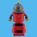 Annuendo figura solare robot rosso grigio solare offerto figura solare