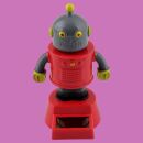 Annuendo figura solare robot rosso grigio solare offerto figura solare