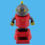 Annuendo figura solare robot rosso grigio solare offerto figura solare
