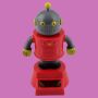 Annuendo figura solare robot rosso grigio solare offerto figura solare