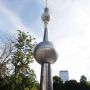 Tin toy television tower Berlin stainless steel observation tower tin tower