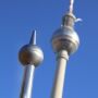 Tin toy television tower Berlin stainless steel observation tower tin tower
