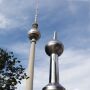 Tin toy television tower Berlin stainless steel observation tower tin tower